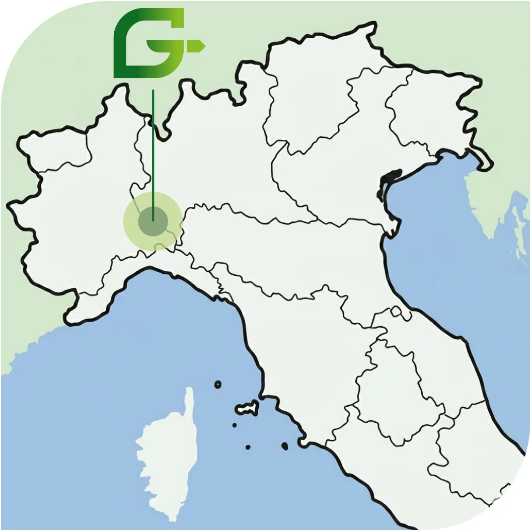 Posizione nel Nord Italia